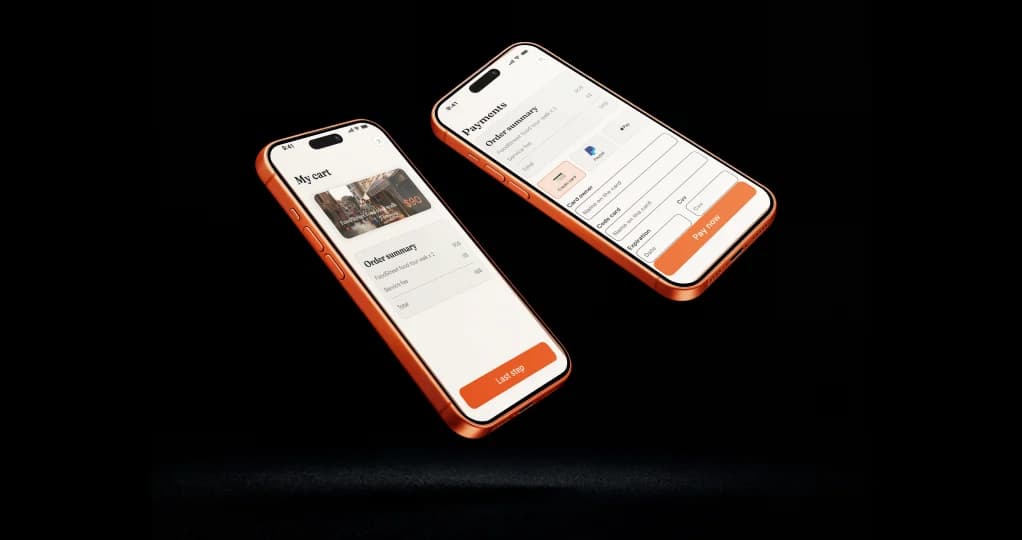 Romly cart and payment screens