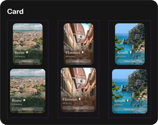 Romly card components