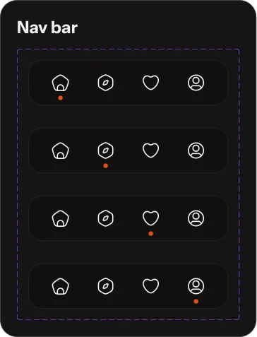 Romly navigation bar components